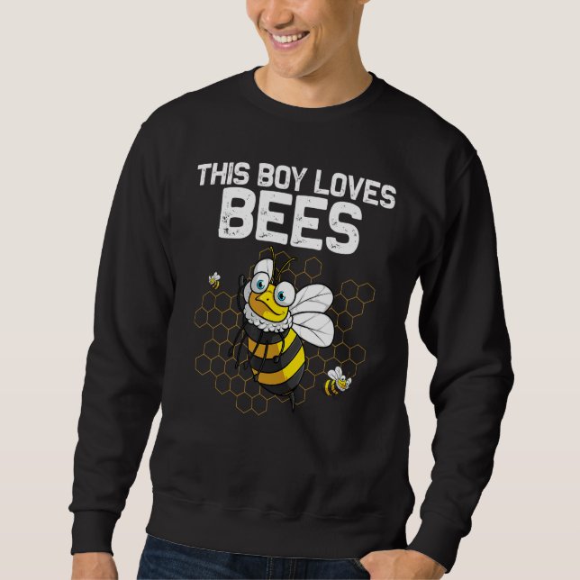 Sudadera Bumblebee For Boys Kids Beekeeper Honey Bee (Anverso)