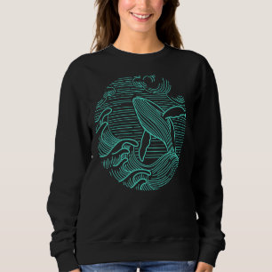 Sudadera Bumpback Ballena Vida Marina Océano Naturaleza Mar