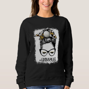 Sudadera Bun Gam de Bleached Volleyball Mom Life Leopard