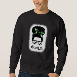 Sudadera Bun Hair Moth de Bleached Mom Life Soccer Sport
