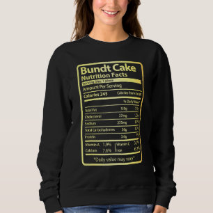 Sudadera Bundt Cake Nutrition Facts Alimentos Para Navidade