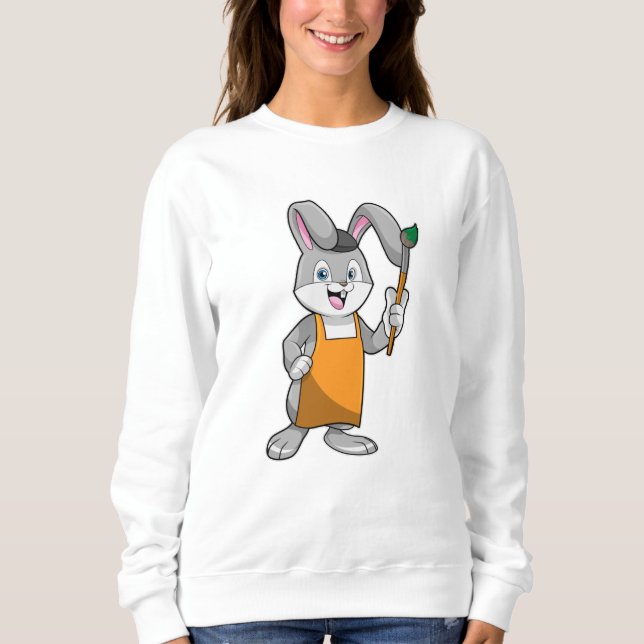 Sudadera Bunny as Painter con pincel de pintura (Anverso)