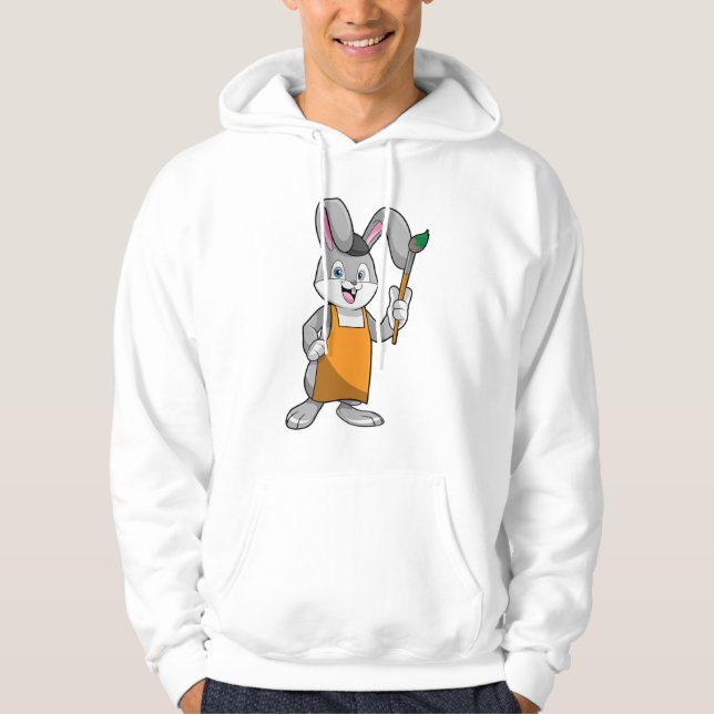 Sudadera Bunny as Painter con pincel de pintura (Anverso)