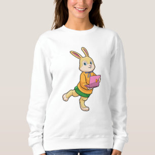 Sudadera Bunny como secretario con laptop
