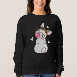 Sudadera Bunny Face Leopard Glasses Hearband Happy Ea