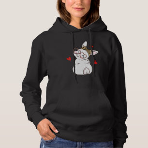 Sudadera Bunny Face Leopard Glasses Red Heart Happy Easter