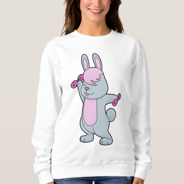 Sudadera Bunny Fitness Dumbbell (Anverso)