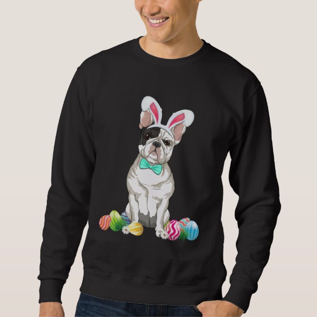 Sudadera Bunny French Bulldog Easter Happy Easter Dog (Anverso)