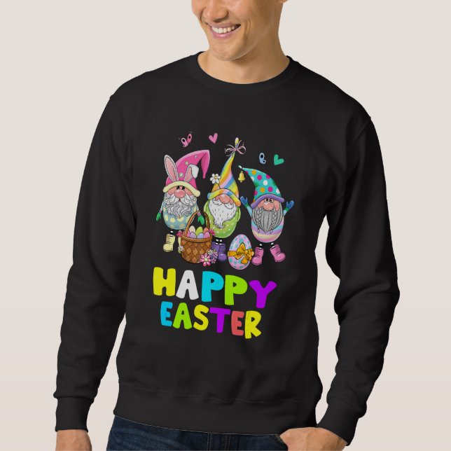 Sudadera Bunny Gnome Feliz Día de Pascua Niños Chicas K (Anverso)