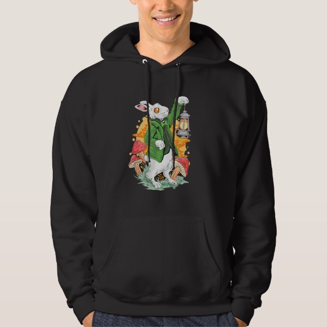 Sudadera Bunny Gnome Hug Easter Eggs Feliz Día de Pascua (Anverso)