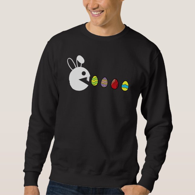 Sudadera Bunny Happy Easter Egg Hung Video Game Gamer (Anverso)
