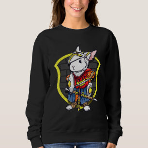 Sudadera Bunny Knight Cute Conejo Medieval Knight Grapphic