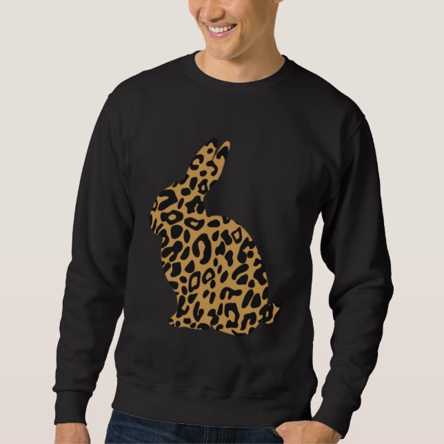 Sudadera Bunny Leopard Cheetah Print Easter Gif (Anverso)