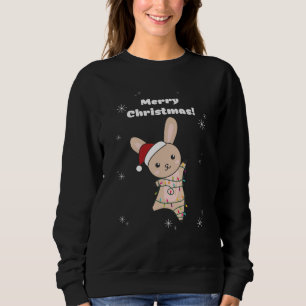 Sudadera Bunny Merry Christmas Winter Animals Rabbits Sweat