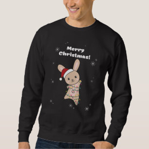 Sudadera Bunny Merry Christmas Winter Animals Rabbits Sweat