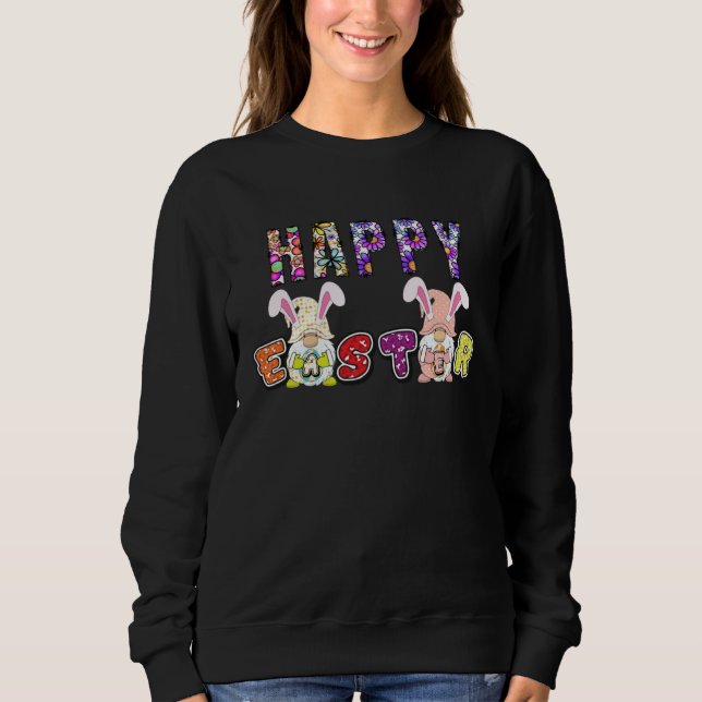 Sudadera Bunny Pastel Spring Hunt Eggs Rabbit Happy Easter  (Anverso)