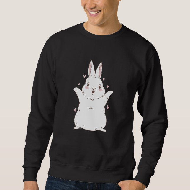 Sudadera Bunny Rabbit Christmas New Year cute (Anverso)