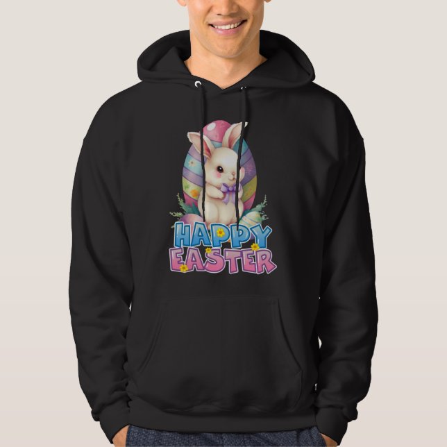 Sudadera Bunny Rabbit Face Happy Easter Day Women Girls (Anverso)