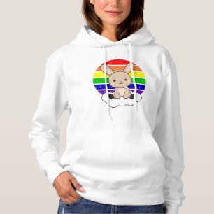 Sudadera Bunny Rainbow Purpurina Kawaii Bunny Cute Animals