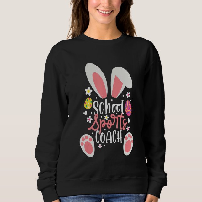 Sudadera Bunny School Sports Coach Easter Day Outfit (Anverso)