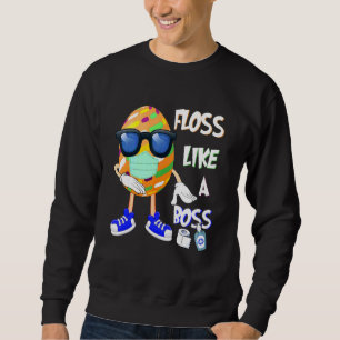 Sudadera Bunny T Jefe Día De Pascua Aburrido Huevo En Másca