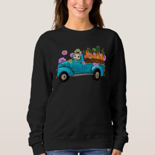 Sudadera Bunny Tractor Farm Carrot Floral Hunt Egg Rabbit
