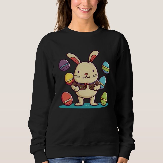 Sudadera Bunny With Eggs Christian Easter (Anverso)