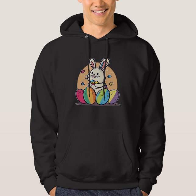 Sudadera Bunny With Eggs Christian Easter  1 (Anverso)