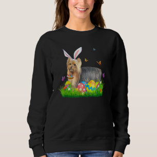 Sudadera Bunny Yorkshire Terrier Con Huevo Cesta De Pascua
