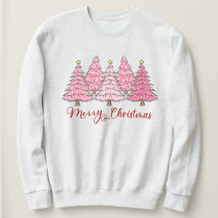 Sudadera Buodie rosado de árbol de Navidad, alegría de feri