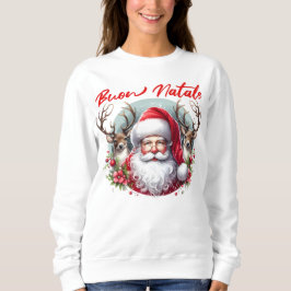 Sudadera Buon Natale Santa con renos