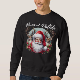 Sudadera Buon Natale Santa con renos