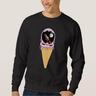 Sudadera Buque espacial Astronauta Gracioso De Helado Cream