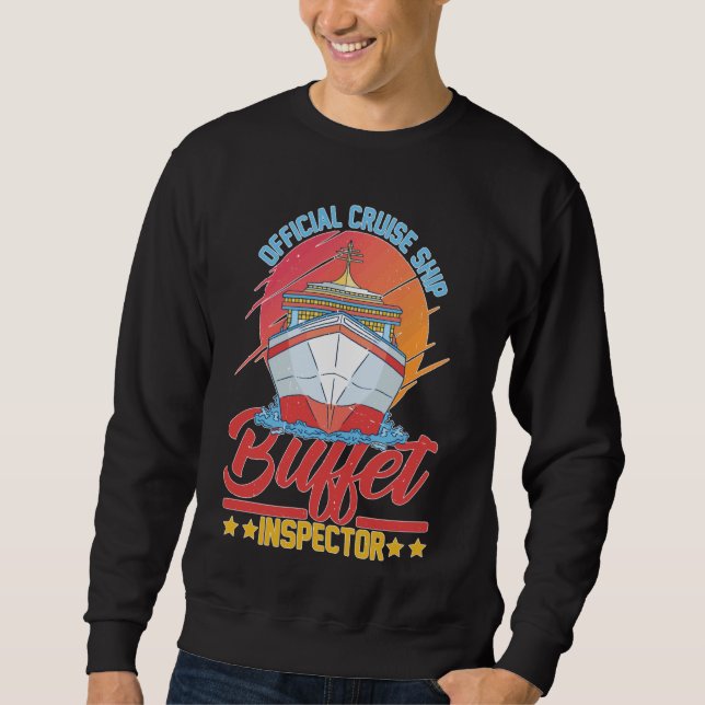 Sudadera Buque oficial Buffet Inspector de viaje Comida (Anverso)