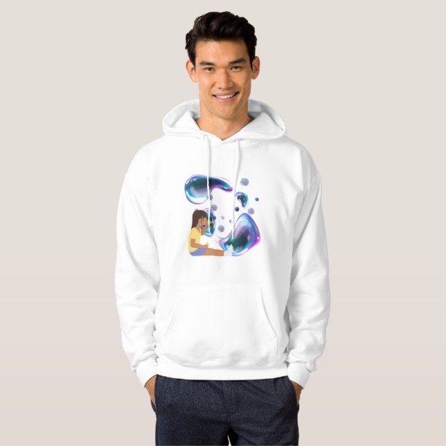Sudadera burbuja de jabón hecha por el chica (Anverso completo)