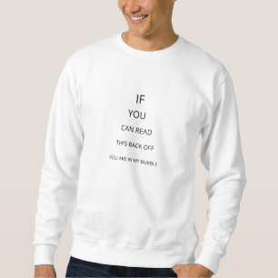 Sudadera Burbuja personal divertidaApagón negro y blanco