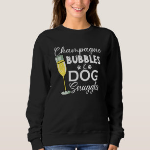 Sudadera Burbujas de champán y perro huele a perro