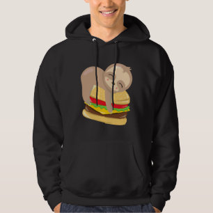 Sudadera Burger de eslogan lindo