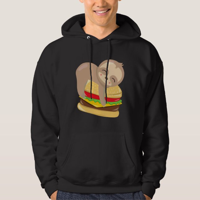 Sudadera Burger de eslogan lindo (Anverso)