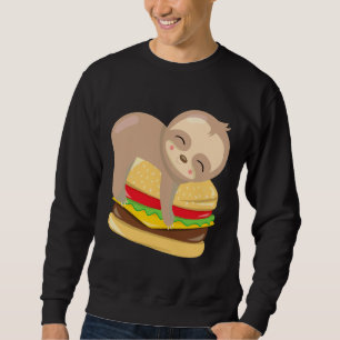 Sudadera Burger de eslogan lindo