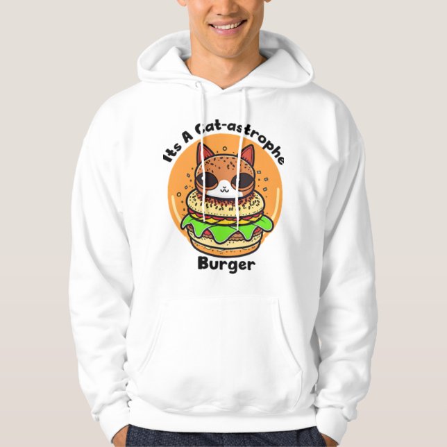 Sudadera Burger de gatos 1 (Anverso)
