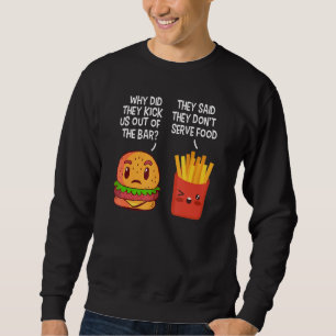 Sudadera Burger Fries Burger Chiste Fries Franceses