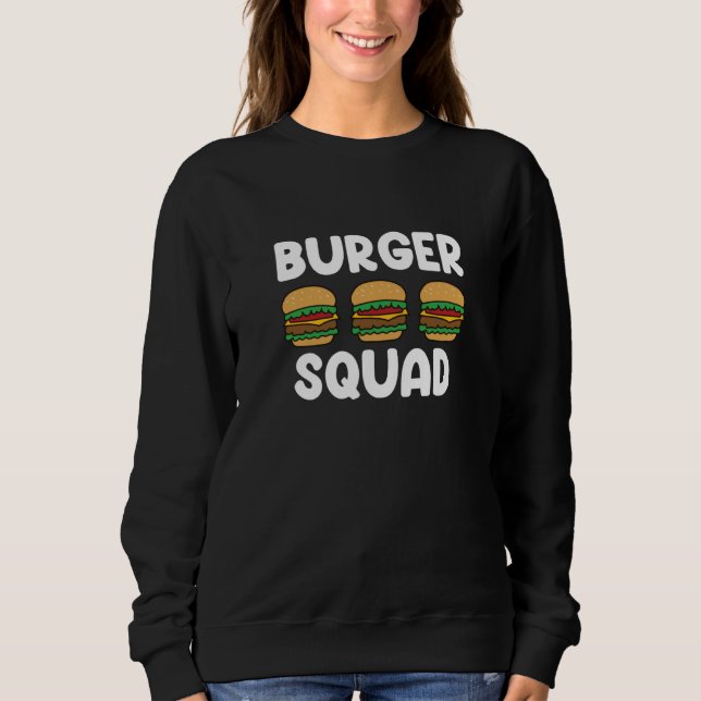 Sudadera Burger Squad Cheeseburger Fast Food Burger (Anverso)