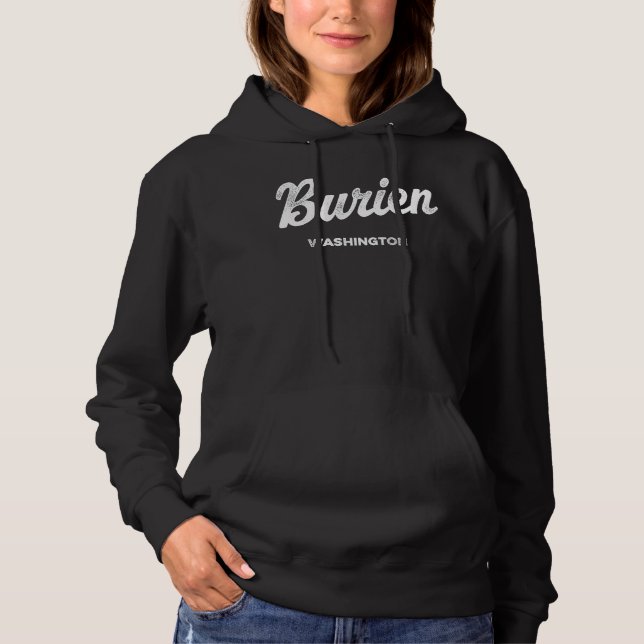Sudadera Burien Washington WA Vintage Athletic Sports Scrip (Anverso)