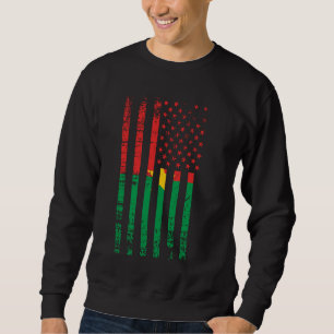 Sudadera Burkina Faso Bandera de Estados Unidos, 4 de julio