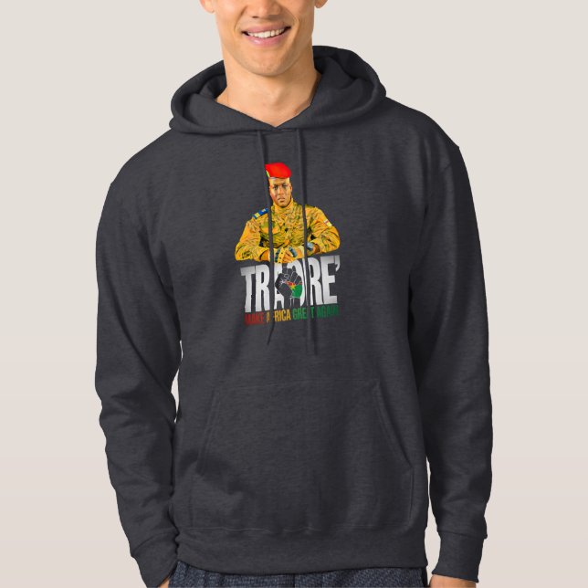 Sudadera Burkina Faso- Ibrahim Traoré / Thomas Sankara (Anverso)