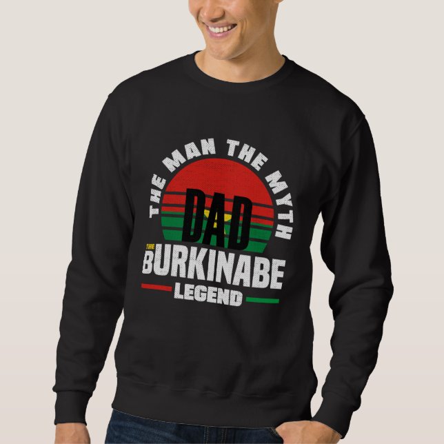 Sudadera Burkinabe Burkina Faso Burkinabe Flag Fathers Day (Anverso)