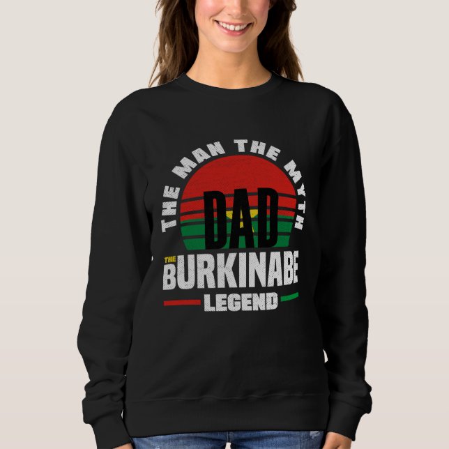 Sudadera Burkinabe Burkina Faso Burkinabe Flag Fathers Day (Anverso)