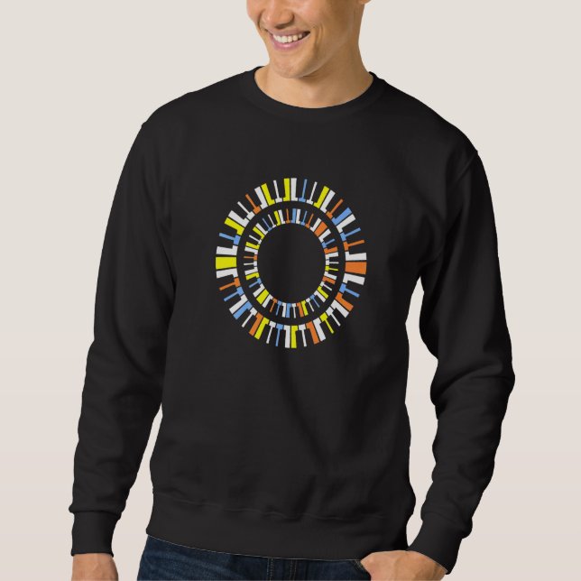 Sudadera Burlando claves de piano (Anverso)
