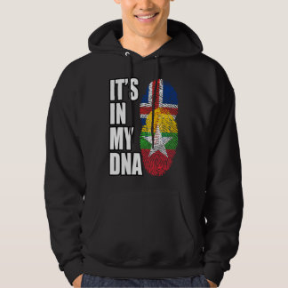 Sudadera Burmese And Icelandic Mix DNA Flag Heritage
